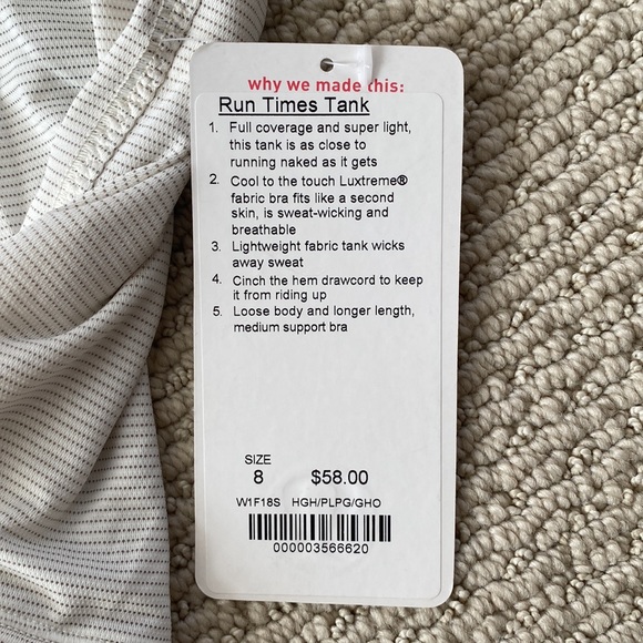 ❗️SOLD❗️Lululemon Run Times Tank - Picture 2 of 6